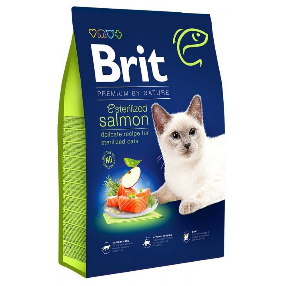 Brit Premium By Nature Cat Sterilized Salmon 1,5kg