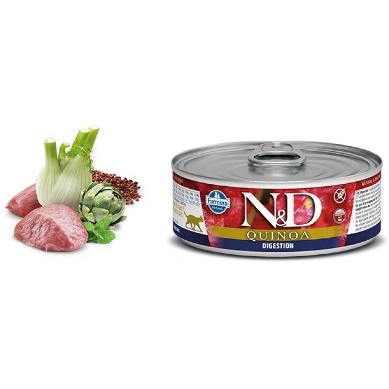 n&d quinoa cat food digestion