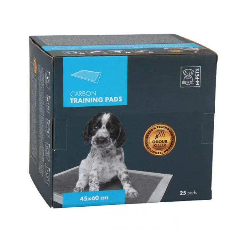 ΠΑΝΕΣ ΕΚΠΑΙΔΕΥΣΗΣ M-PETS CARBON ΜΕ ΑΝΘΡΑΚΑ 25ΤΜΧ  60X45CM  ΚΑΘΑΡΙΟΤΗΤΑ - ΠΑΝΕΣ