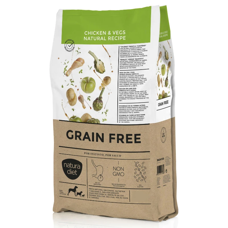 Natura Diet Grain Free Chicken & Vegs Natural Recipe 12kg Σκύλοι