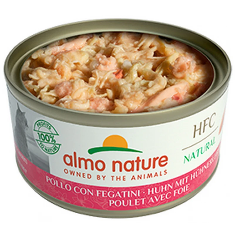 Almo Nature HFC Natural Can 70gr με Κοτόπουλο και Γαρίδα ΓΑΤΕΣ