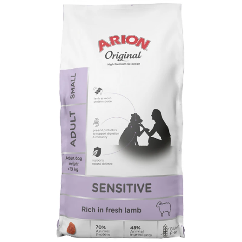 Arion Original Sensitive Adult Small Αρνί 2kg Σκύλοι