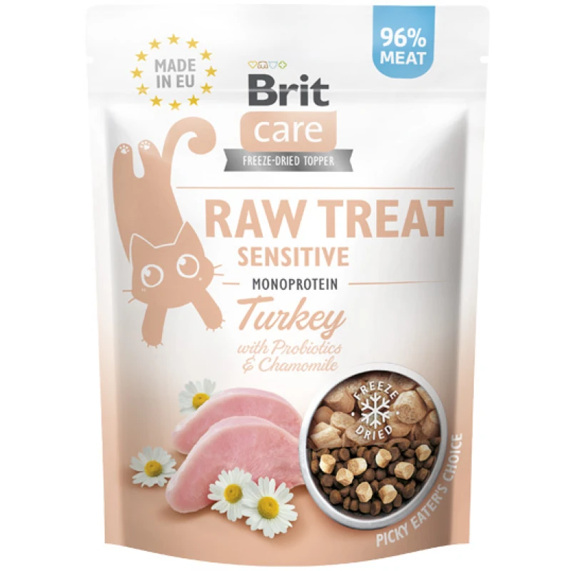 Λιχουδιές Γάτας Brit Care Cat Raw Treat Sensitive Turkey 40gr Γάτες