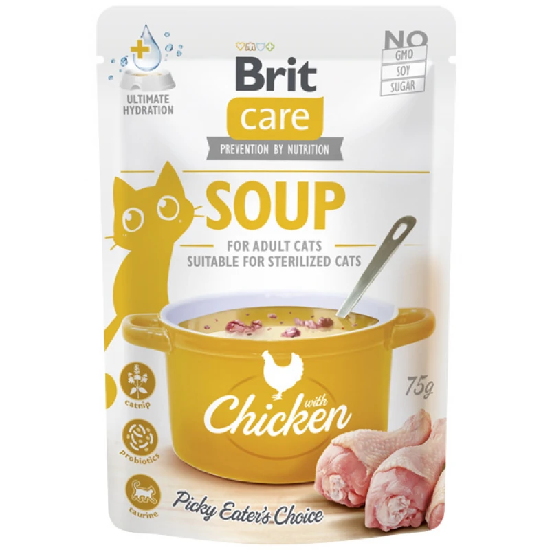 Brit Care Cat Soup with Chicken 75gr Γάτες