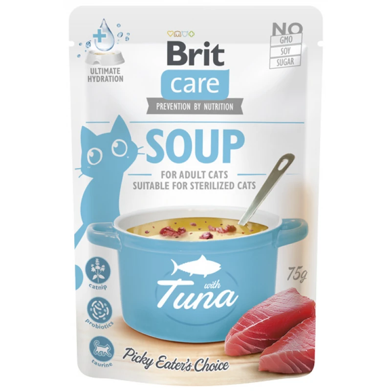 Brit Care Cat Soup with Tuna 75gr Γάτες