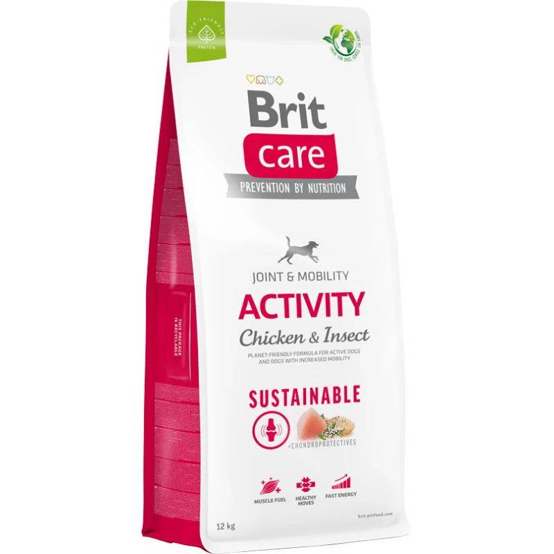 Ξηρά Τροφή Σκύλου Brit Care Sustainable Dog Activity Chicken & Insect 12kg  Σκύλοι