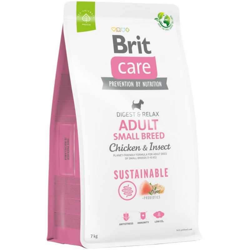 Ξηρά Τροφή Σκύλου Brit Care Sustainable Dog Adult Small 7kg Σκύλοι