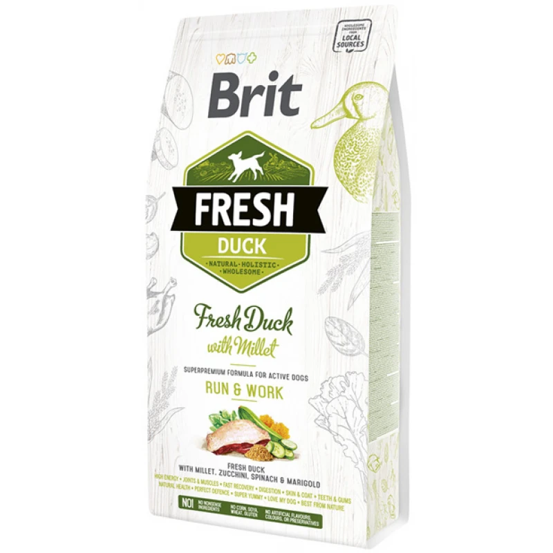 Ξηρά Τροφή Σκύλου Brit Fresh Duck Energy Run & Work 2,5kg Σκύλοι