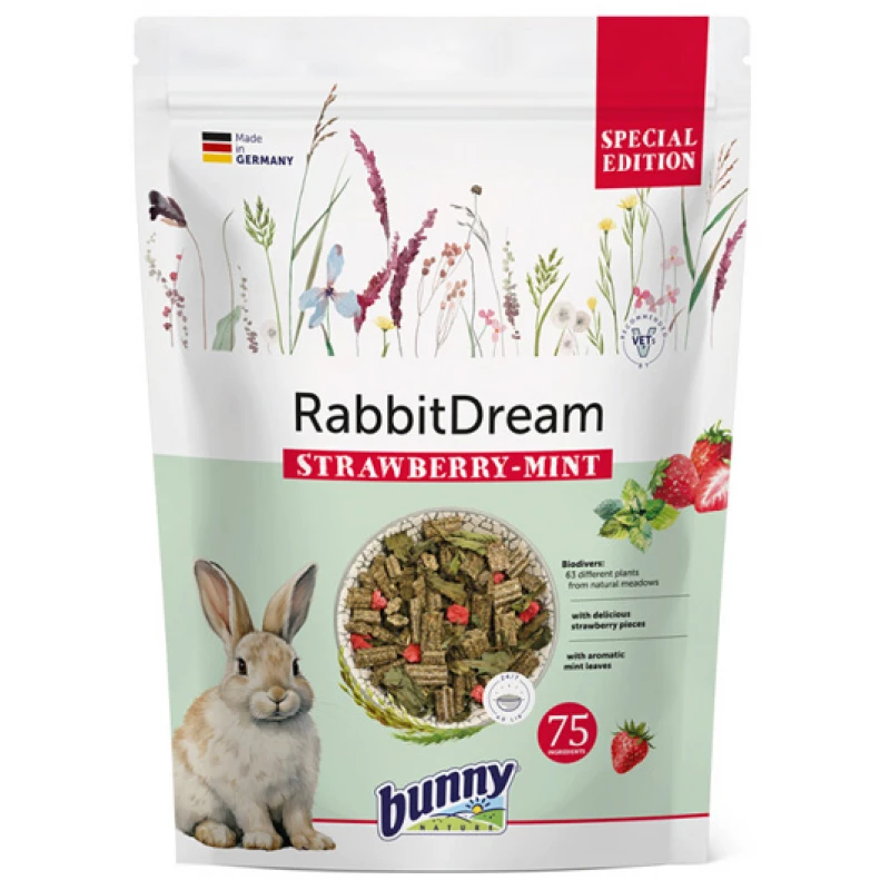 Bunny Nature Rabbit Dream Strawberry-Mint 1.5kg Μικρά Ζώα - Κουνέλια