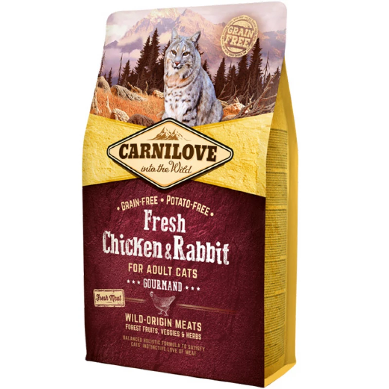 Carnilove Fresh Cat Adult Chicken and Rabbit Gourmand 6kg Γάτες