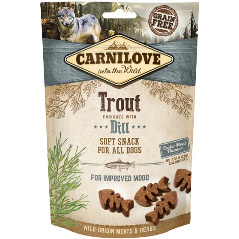 Λιχουδιές Carnilove Snack Soft Trout & Dill 200gr Σκύλοι