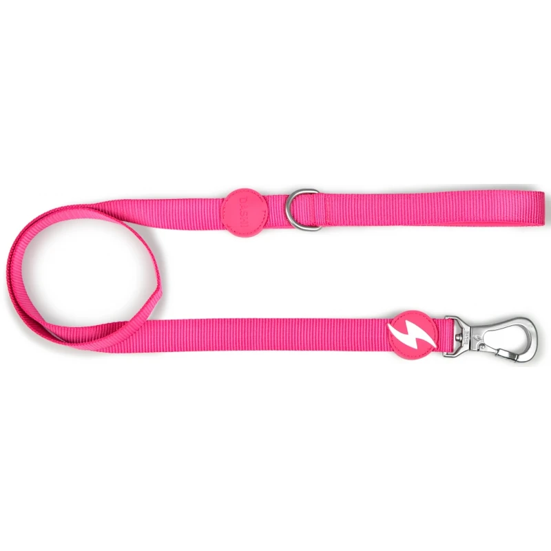 Λουρί, Οδηγός Σκύλου Dashi Solid Pink Leash Large 2,5x120cm Σκύλοι