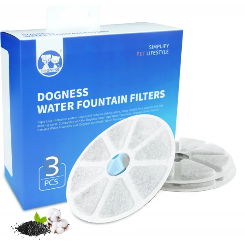 Ανταλλακτικό φίλτρο για Σιντριβάνι Dogness Water Fountain 2LT (3τμχ) ΓΑΤΕΣ