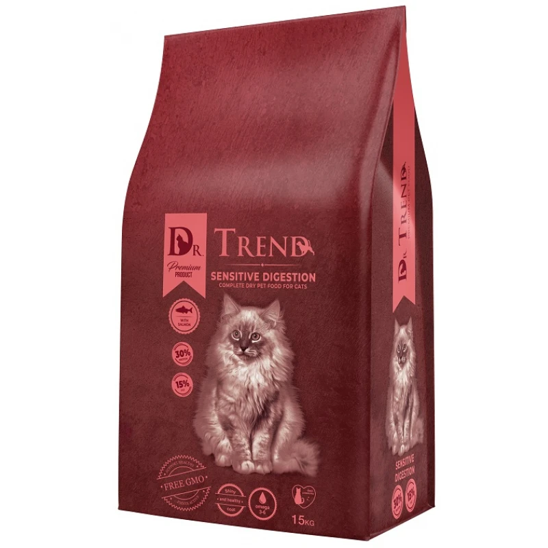 Ξηρά Τροφή Γάτας Dr Trend Cat Sensitive Digestion 15kg Γάτες