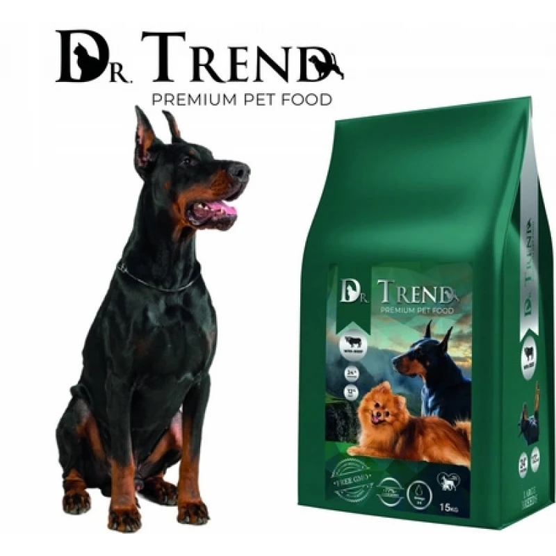 Ξηρά Τροφή Σκύλου Dr Trend Dog Adult Large Breed Beef 15kg Σκύλοι