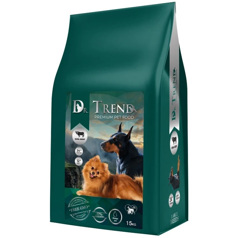 Ξηρά Τροφή Σκύλου Dr Trend Dog Adult Small Breed Beef 15kg Σκύλοι