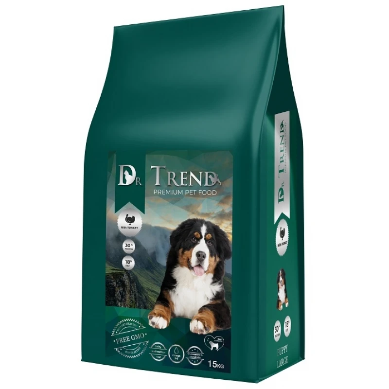 Ξηρά Τροφή Σκύλου Dr Trend Dog Puppy Large Breed Beef 15kg Σκύλοι