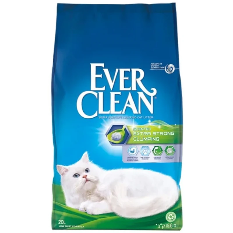 Everclean Άμμος για Γάτες Extra Strong Clumping Scented 20lt Γάτες