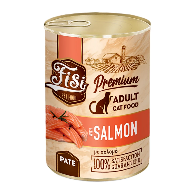 Fisi Cat Adult Σολομός Pate 400gr Γάτες