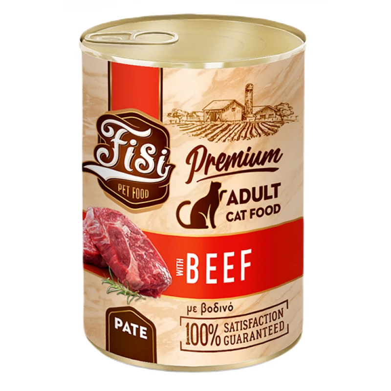 Fisi Cat Adult Βοδινό Pate 400gr Γάτες