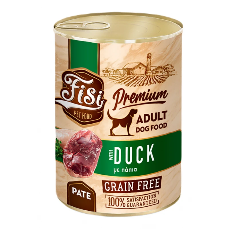 Υγρή Τροφή Σκύλου Fisi Dog Adult Duck Pate 400gr Σκύλοι