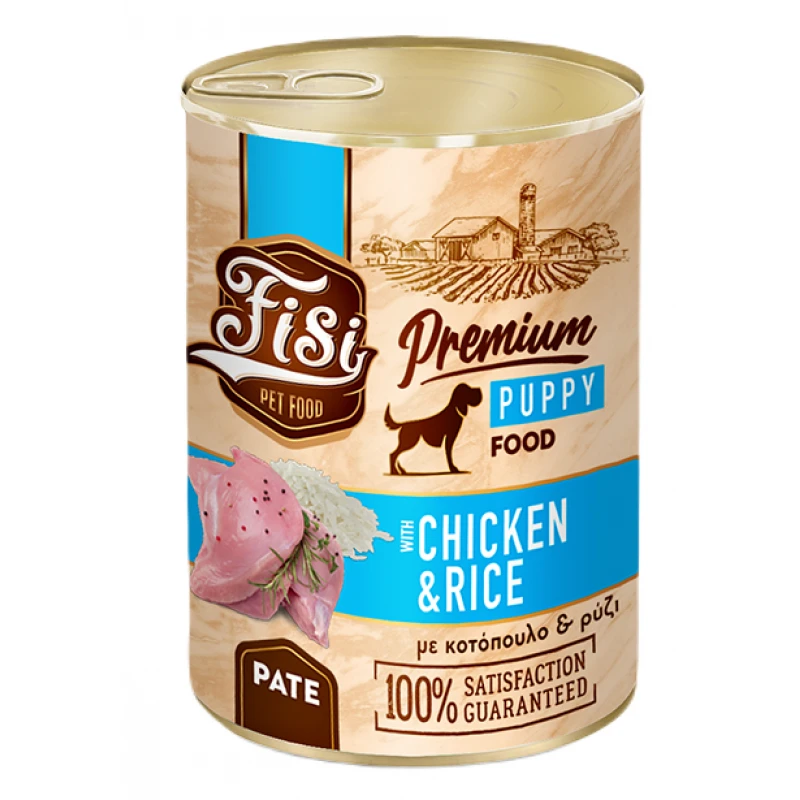 Υγρή Τροφή Σκύλου Fisi Dog Puppy Chicken and Rice Pate 400gr Σκύλοι