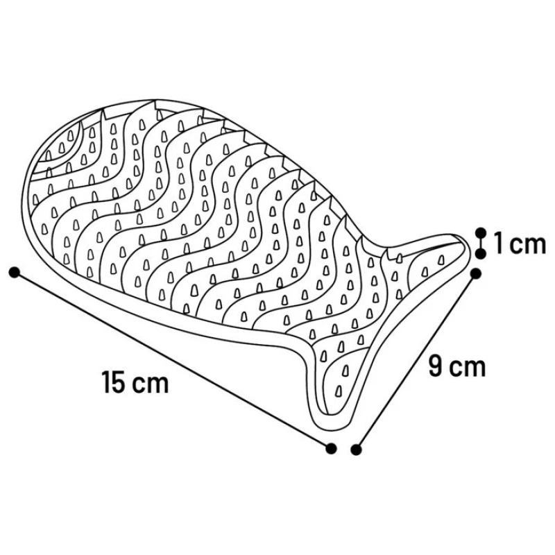 Παιχνίδι - Πιάτο Καλής Πέψης Γάτας Lick Pad Marta Silicone Fish 15x9x1cm Γάτες