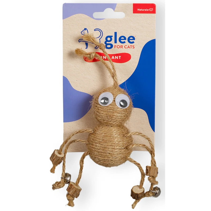 Παιχνίδι Γάτας Glee Funny Ant με Jute & Κουδουνάκι 9x4,7cm Γάτες