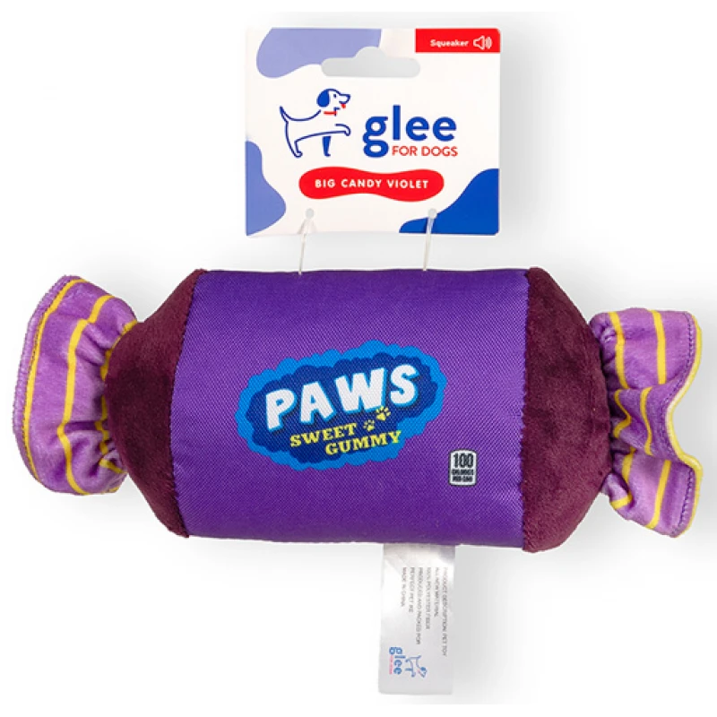 Παιχνίδι Σκύλου Glee Candy Squeaky Μωβ 10x22cm Σκύλοι