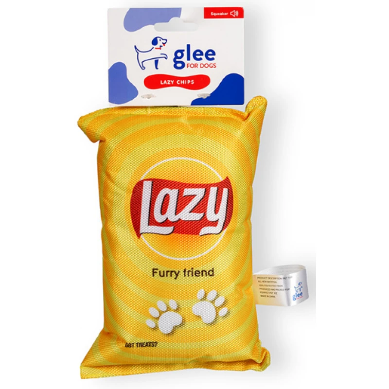 Παιχνίδι Σκύλου Glee Lazy Chips Squeaky 20x15cm Σκύλοι