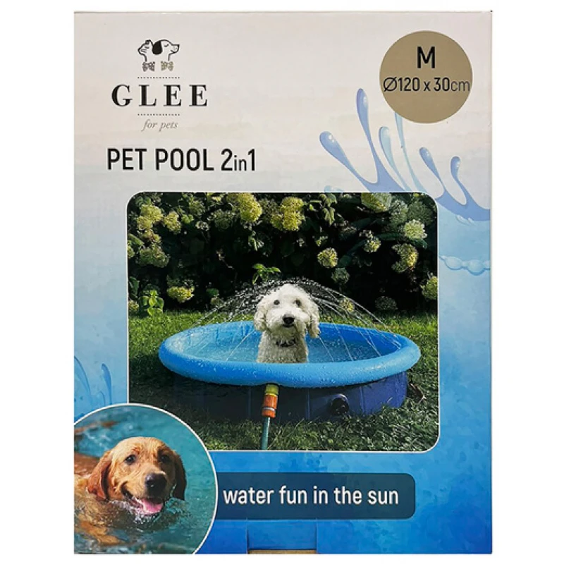 Πισίνα και Συντριβάνι για Σκύλους Glee Pet Pool & Sprinkler 2 in 1 120x30cm Σκύλοι