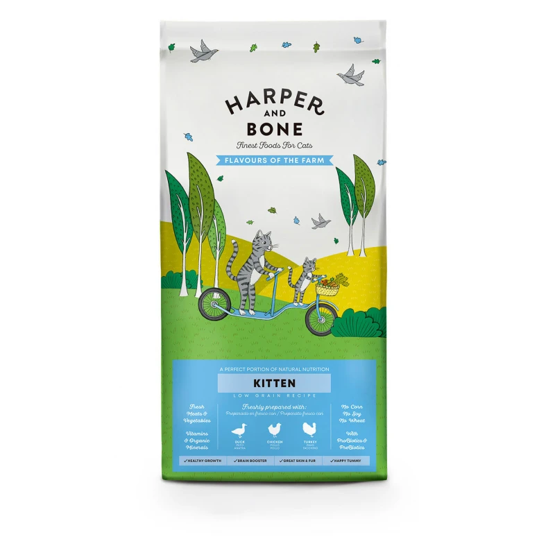 Ξηρά Τροφή Γάτας Harper & Bone Kitten Flavours of the Farm 2kg για Γατάκια ΓΑΤΕΣ