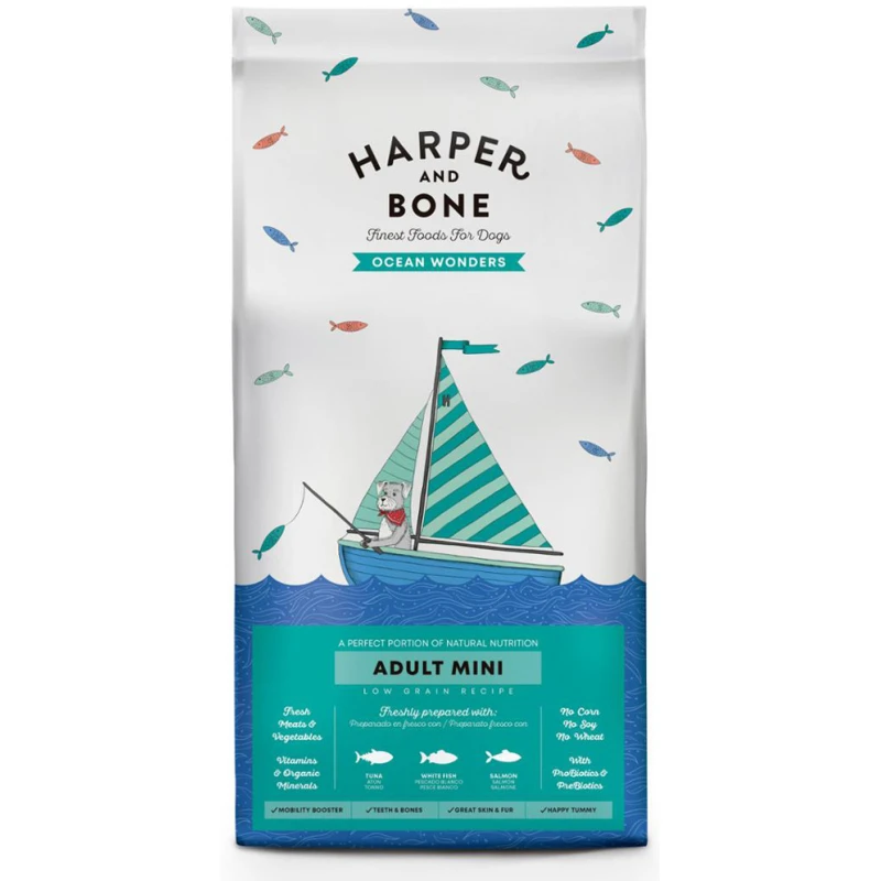 Ξηρά Τροφή Σκύλου Harper & Bone Adult Mini Ocean Wonders 2kg Σκύλοι