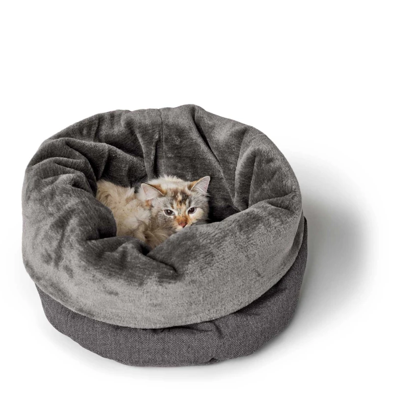 Κρεβατάκι Φωλιά Σκύλου ή Γάτας Hunter Cat and dog bed Livingston 45cm (Διαμετρ) Anthracite Σκύλοι