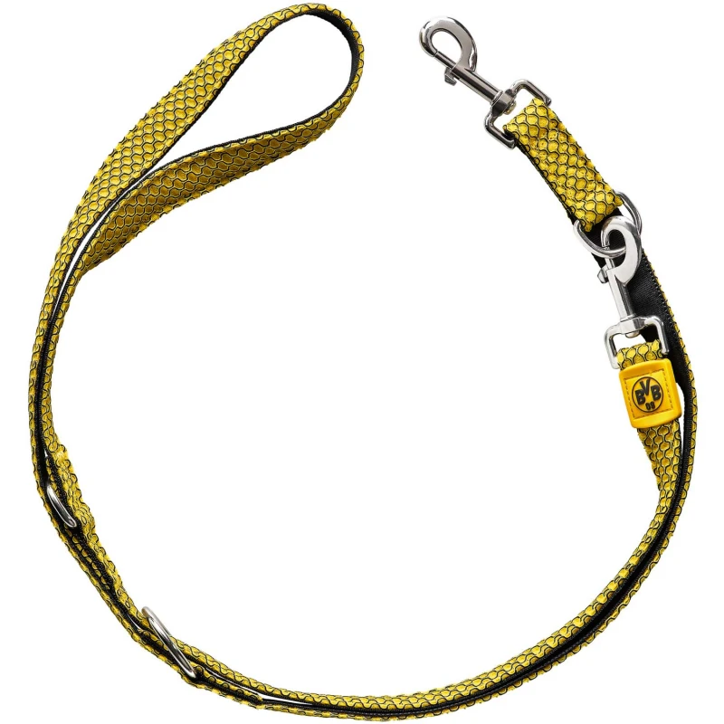 Εκπαιδευτικό λουρί Σκύλου τριών σημείων Hunter Training leash Hilo 2x200cm Borussia Dortmund Σκύλοι