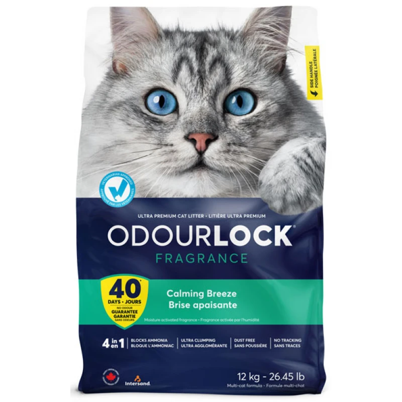 Συγκολλητική Άμμος Γάτας Odourlock Calming Breeze 12kg ΓΑΤΕΣ