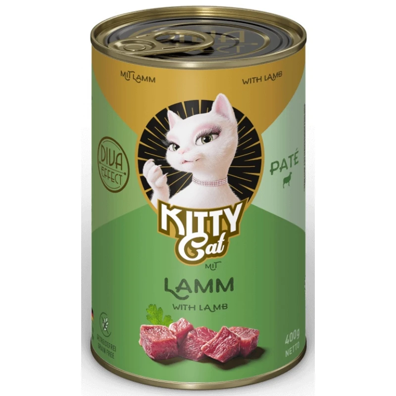 Υγρή Τροφή, Κονσέρβα Γάτας Kitty Cat Lamb 400gr Pate Γάτες