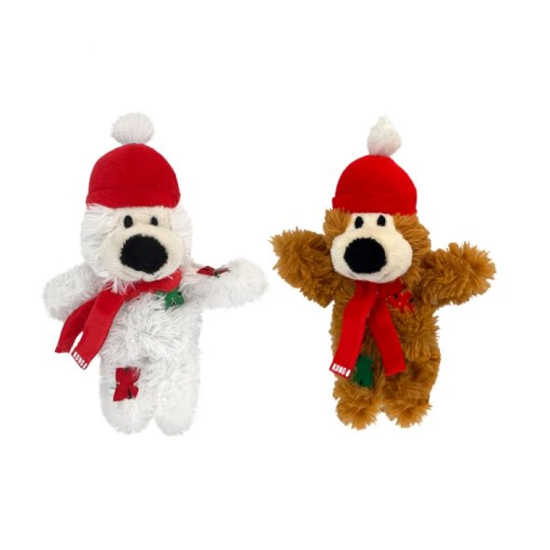 Χριστουγεννιάτικο Παιχνίδι Γάτας Kong Holiday Softies Pajama Bear 16x10cm Γάτες