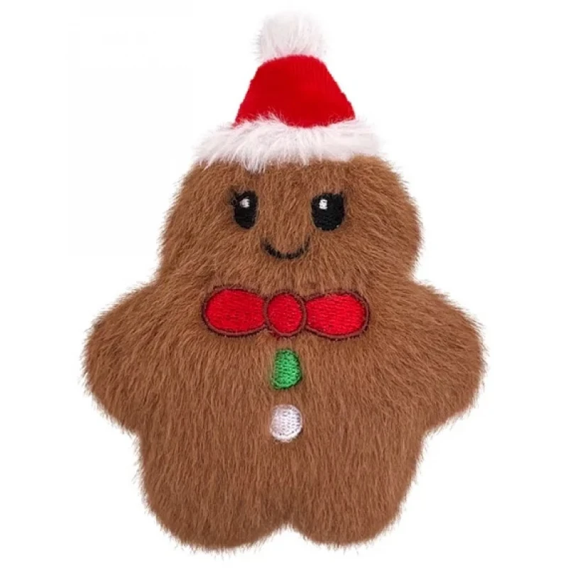 Χριστουγεννιάτικο Παιχνίδι Σκύλου Kong Holiday Snuzzles Mini Gingerbread Small 7,6x12,7cm Καφέ Σκύλοι