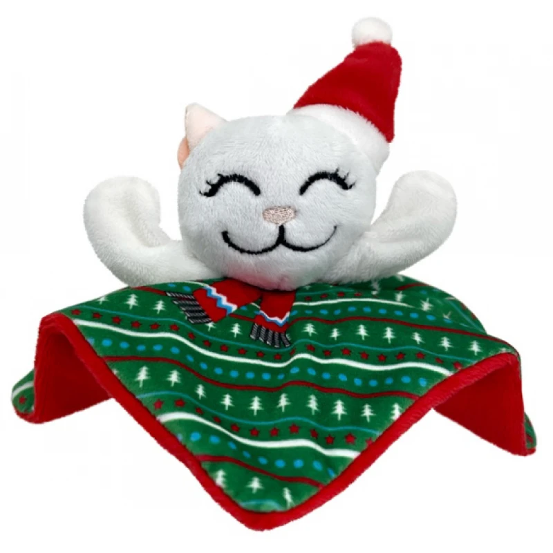 Kong Χριστουγεννιάτικο Παιχνίδι Γάτας Holiday Crackles Santa Kitty 14x17cm Γάτες