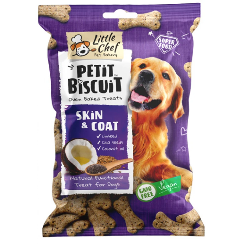 Λιχουδιές Σκύλου Vegan Petit Biscuit Skin & Coat 150gr Σκύλοι