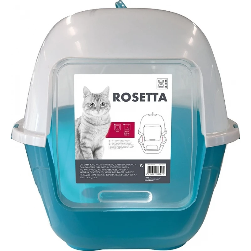 Κλειστή Τουαλέτα Γάτας M-pets Rosetta Medium 50x42x44cm Λαχανί Γάτες