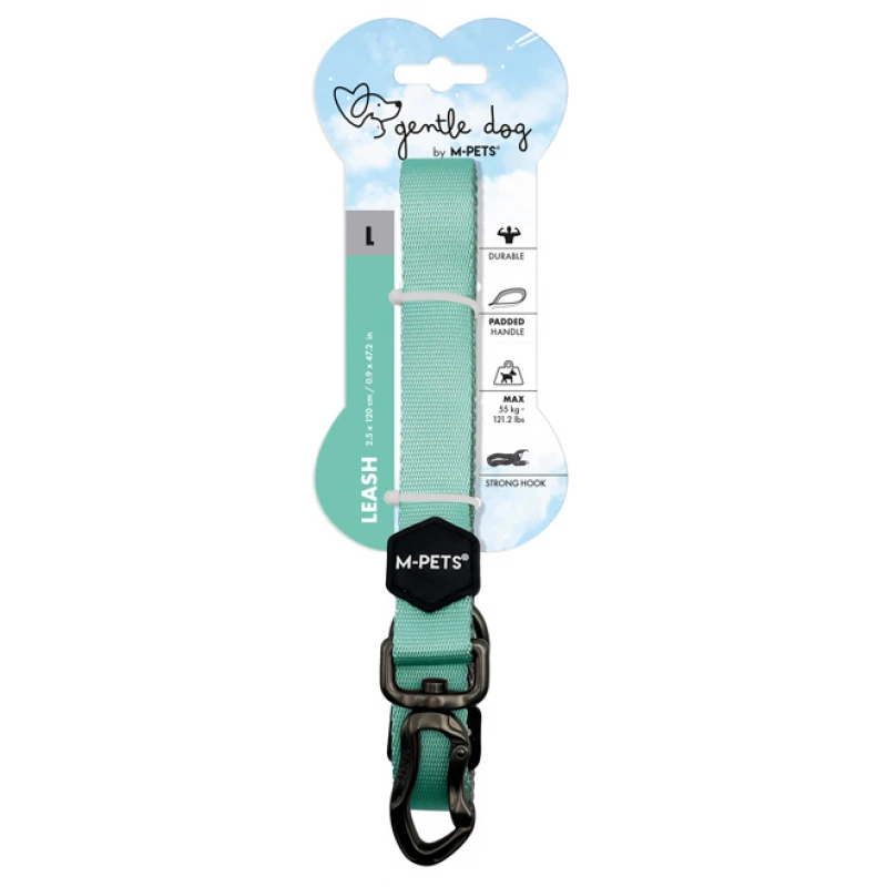 Λουρί, Οδηγός Σκύλου M-Pets Gentle Dog Leash Large 2,5x120cm Πράσινο Σκύλοι