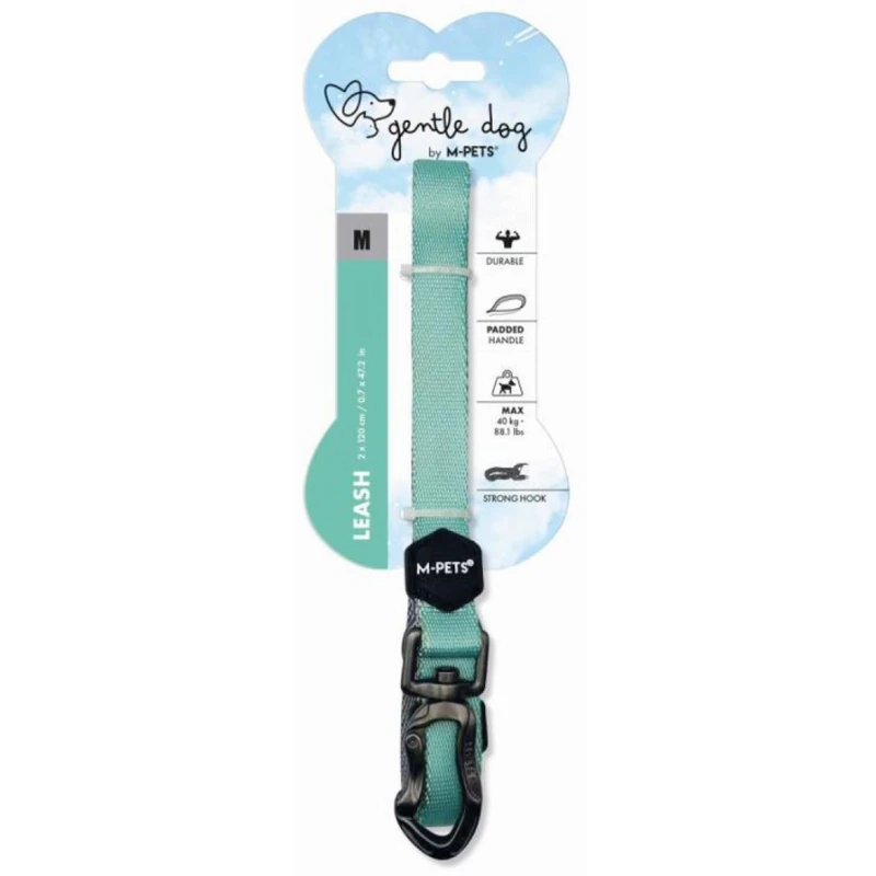 Λουρί, Οδηγός Σκύλου M-Pets Gentle Dog Leash Medium 2x120cm Πράσινο Σκύλοι