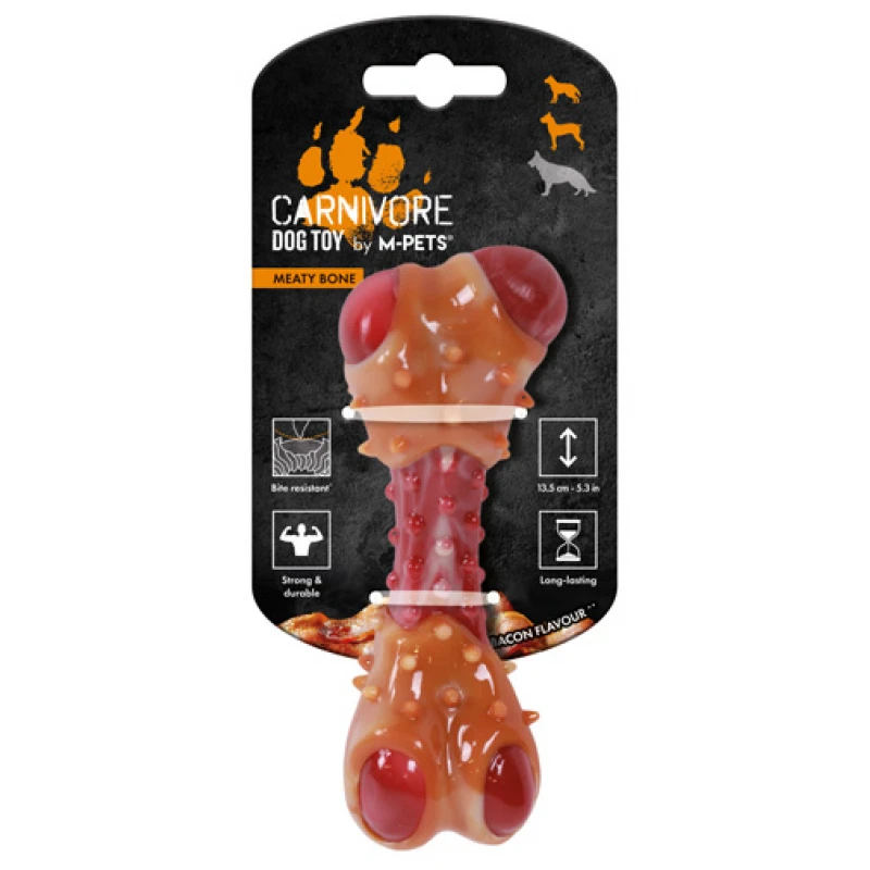 Παιχνίδι Σκύλου Κόκκαλο M-Pets Carnivore Meaty Bone Medium 13,5cm Σκύλοι