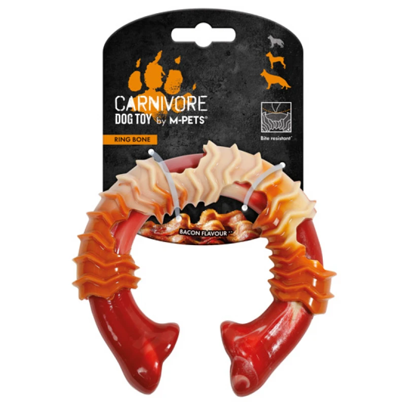 Παιχνίδι Σκύλου Κόκκαλο M-Pets Carnivore Ring Large 14x13,7cm Σκύλοι