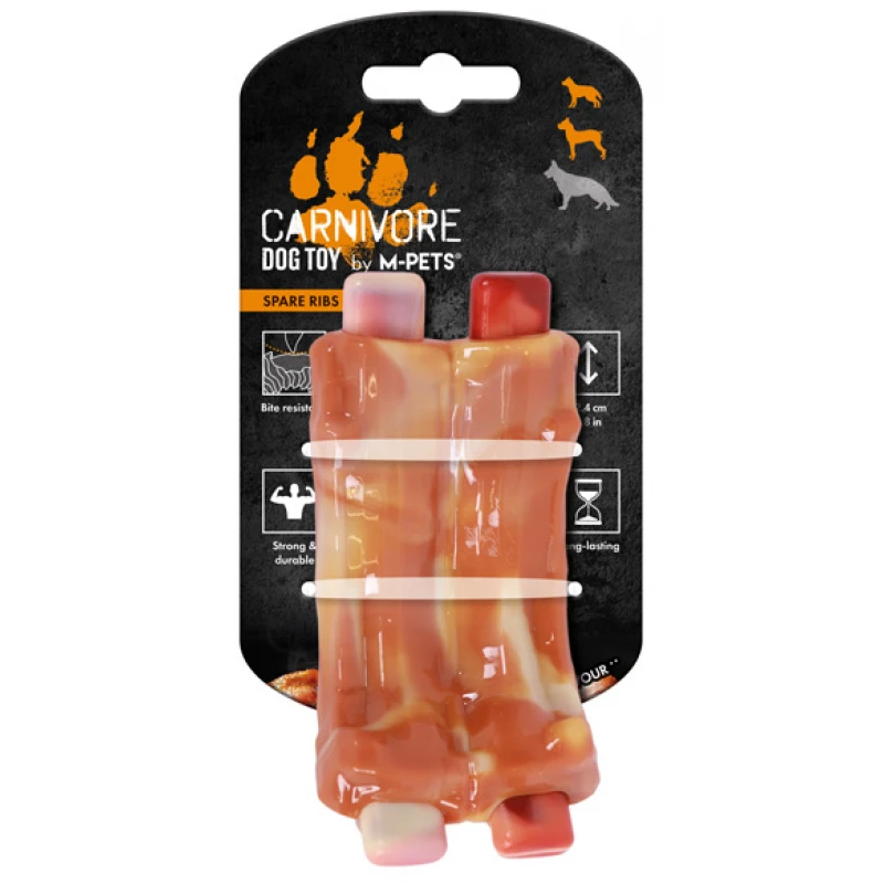 Παιχνίδι Σκύλου Κόκκαλο M-Pets Carnivore Spare Ribs 12,4cm Σκύλοι