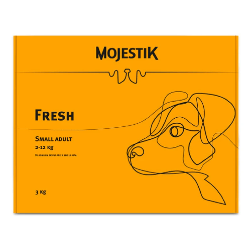 Ξηρά Τροφή Σκύλου Mojestik Fresh Small Adult 3kg με Χοιρινό Σκύλοι