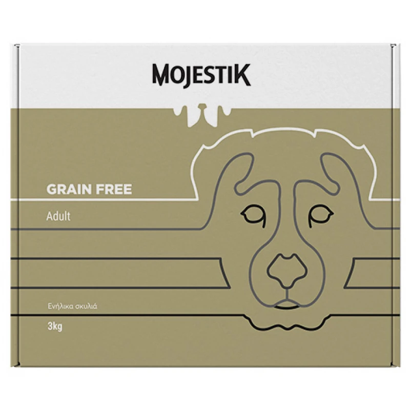 Ξηρά Τροφή Σκύλου Mojestik Grain Free Adult 3kg με Κοτόπουλο και Ψάρι Σκύλοι