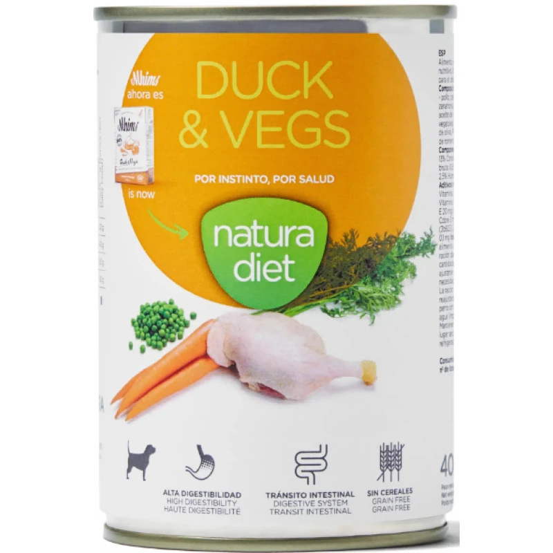 Natura Diet Wet Duck with Vegetables 400gr Σκύλοι